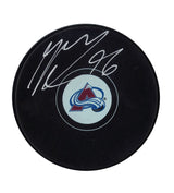 Mikko Rantanen Signed Colorado Avalanche Puck Avalanche Autograph Series - Frameworth Sports Canada 