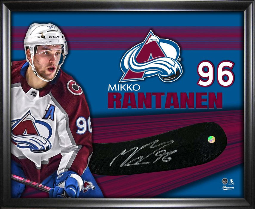 Mikko Rantanen Signed PhotoGlass Framed Colorado Avalanche Stickblade