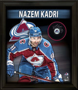 Nazem Kadri Signed PhotoGlass Framed Colorado Avalanche Puck