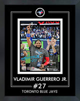 Vladimir Guerrero Jr. Signed Framed 8x10 Photo in PhotoGlass Toronto Blue Jays 2025 American League Champions MVP - AUCTION
