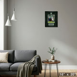 Saquon Barkley Framed Pin & Plate Eagles – Detail – Frameworth