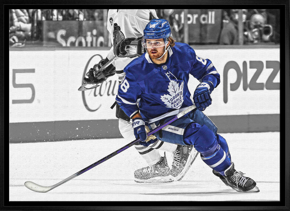 William Nylander Toronto Maple Leafs Framed 20x29 Spotlight Canvas - Frameworth Sports Canada 