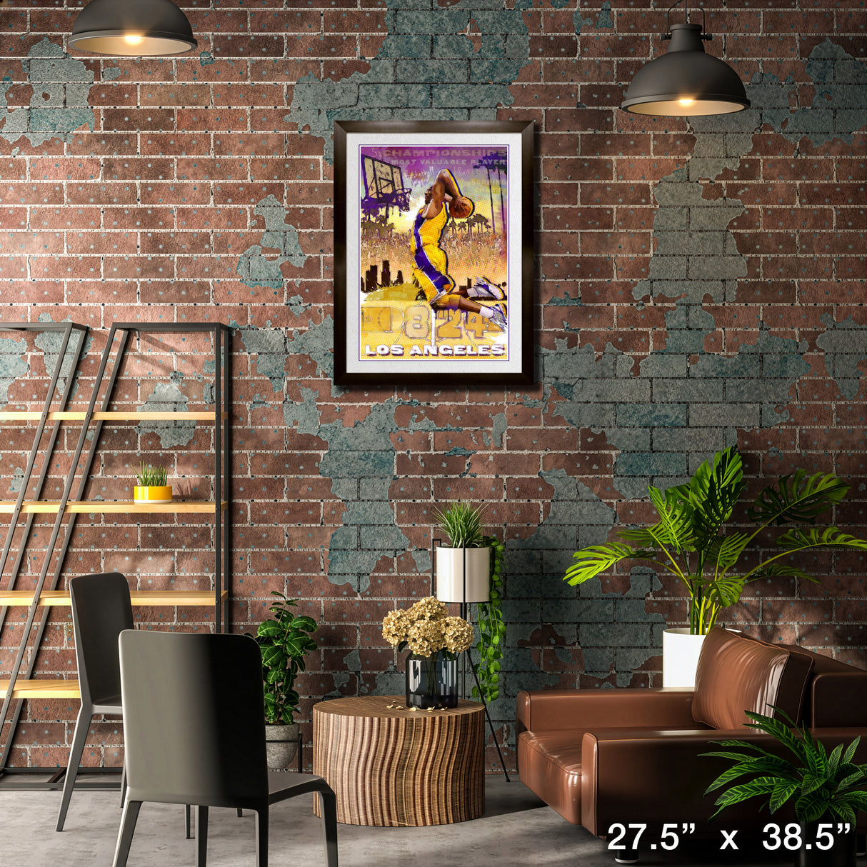 Basketball Los Angeles Tribute Framed Print – Lifestyle – Frameworth