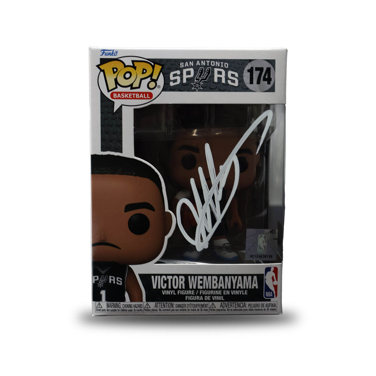 Victor Wembanyama San Antonio Spurs Signed #174 Funko POP! Figurine - AUCTION