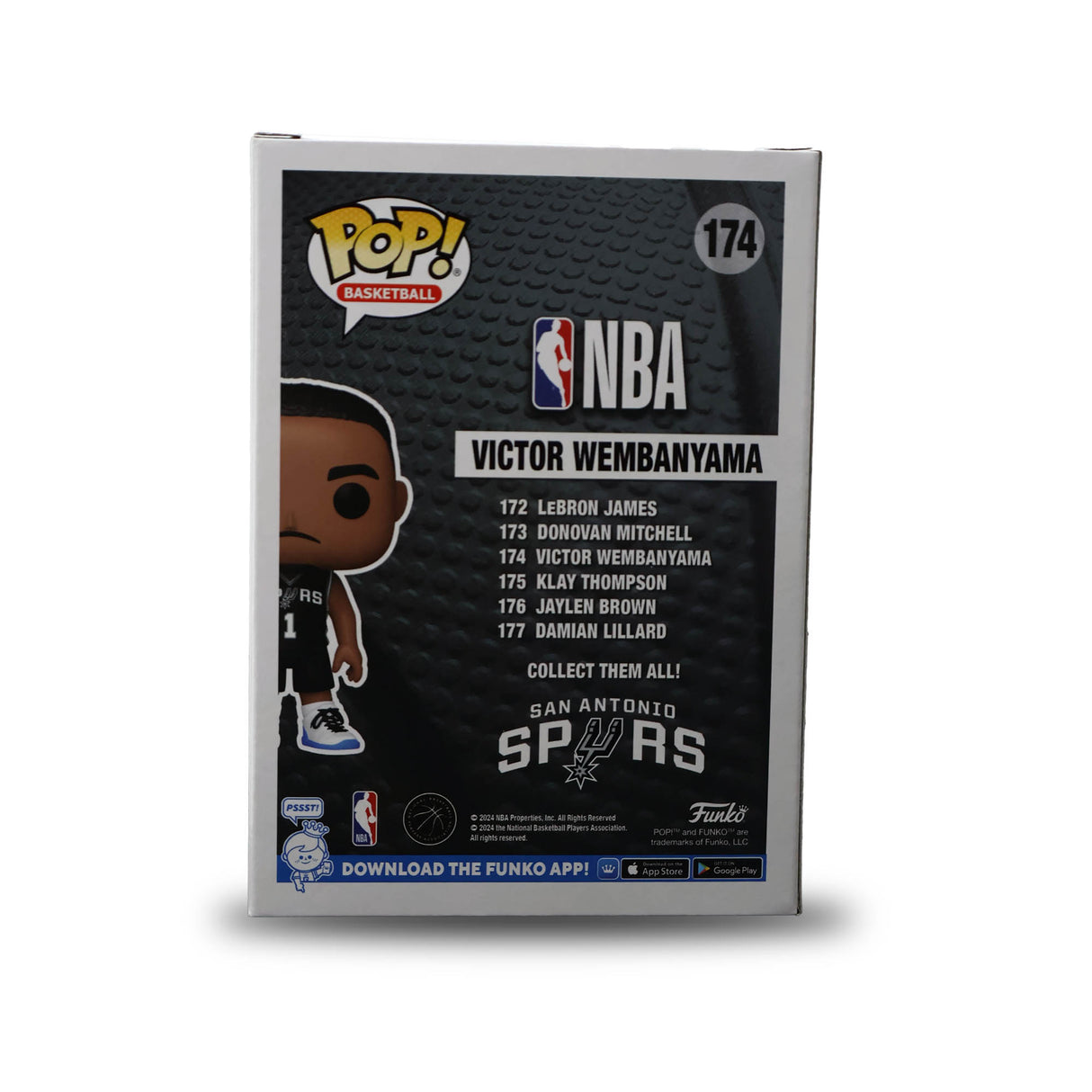Victor Wembanyama San Antonio Spurs Signed #174 Funko POP! Figurine - AUCTION