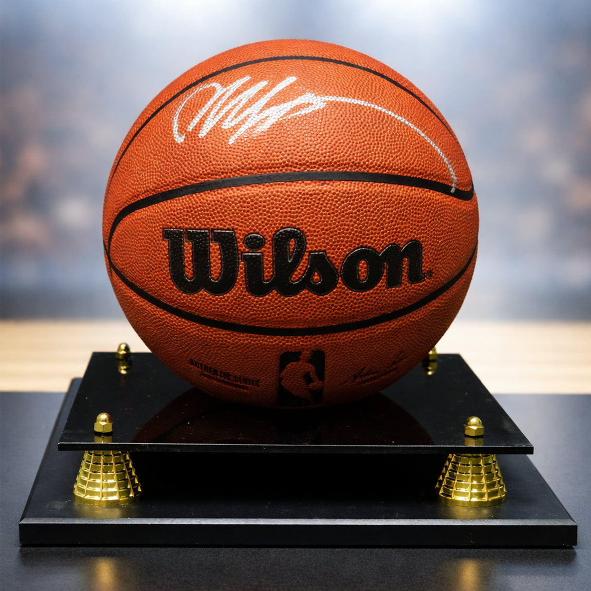 Victor Wembanyama San Antonio Spurs Signed Wilson Authentic Series Indoor/Outdoor Basketball in a Deluxe Case