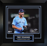 Trey Yesavage Signed Framed 16x20 Photo Toronto Blue Jays 2025 World Series Game 5 12 Strikeout Screaming Celebration - AUCTION