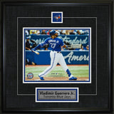 Vladimir Guerrero Jr. Framed 8x10 with Pin and Plate Toronto Blue Jays Swing-H