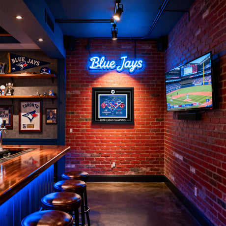 Toronto Blue Jays 8x10 Framed PhotoGlass with Pin 2025 American League Champions Collage