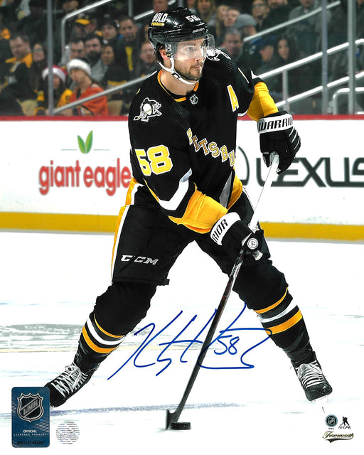 Kris Letang Pittsburgh Penguins Signed 8x10 Shooting Photo - Frameworth Sports Canada 