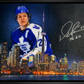 Darryl Sittler Toronto Maple Leafs Signed Framed 20x29 City Skyline Canvas LE/127