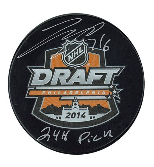 Jared McCann Seattle Kraken Signed 2014 NHL Draft Puck with "24th Pick" Inscribed - Frameworth Sports Canada 