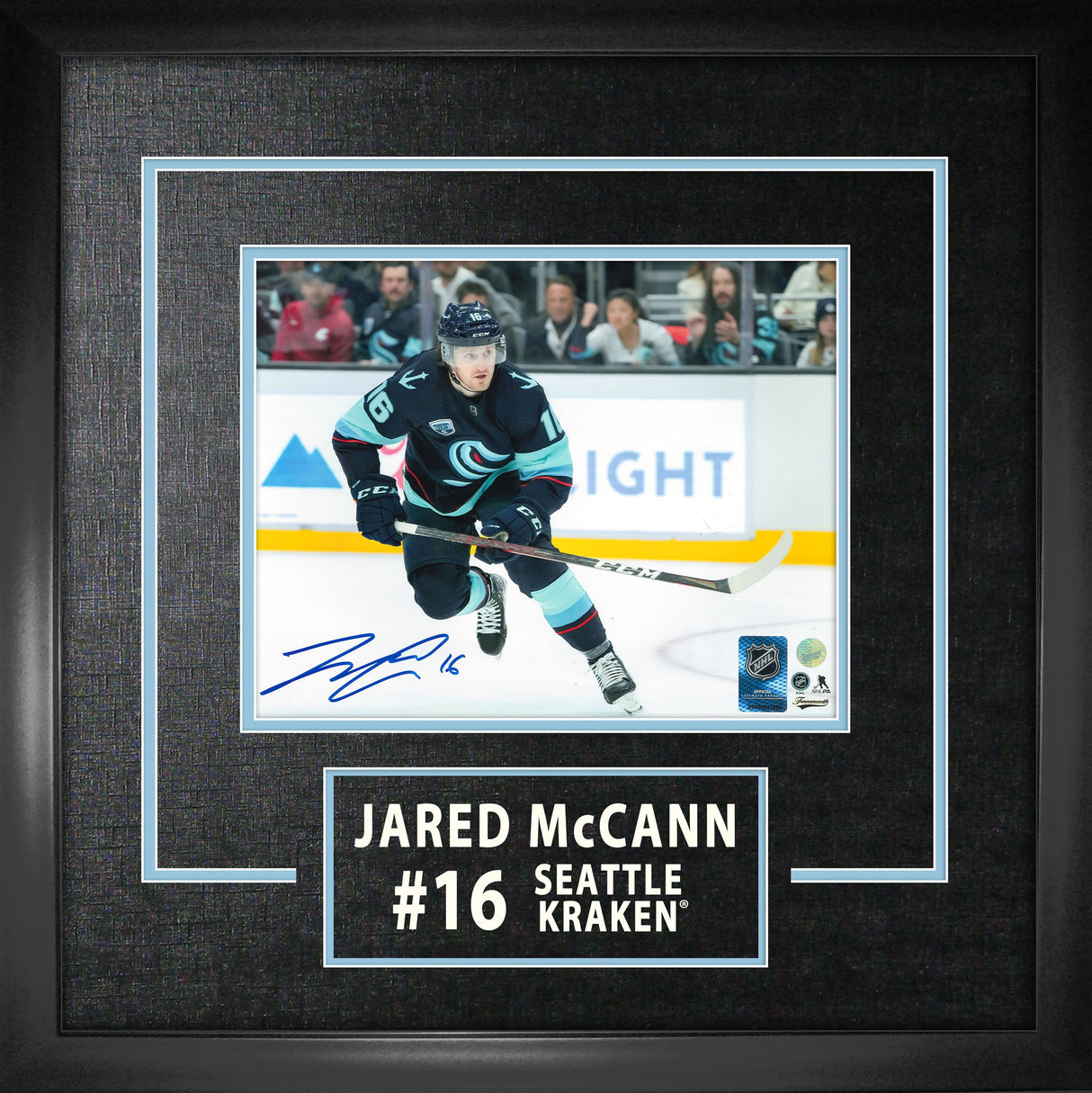 Jared McCann Seattle Kraken Signed Framed 8x10 Skating Photo - Frameworth Sports Canada 