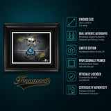 Macklin Celebrini and Sidney Crosby Dual Signed 16x20 Print Framed Face-Off Overhead Spotlight (Limited Edition of 25)