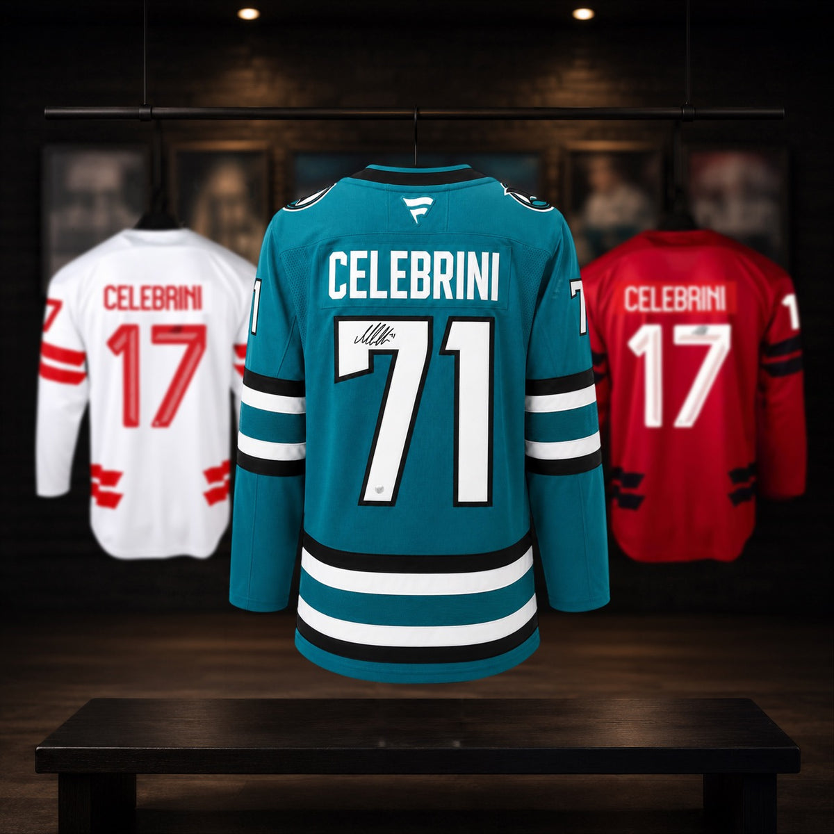 Macklin Celebrini Signed San Jose Sharks Home Fanatics Premium Jersey
