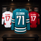 Macklin Celebrini Signed San Jose Sharks Home Fanatics Premium Jersey