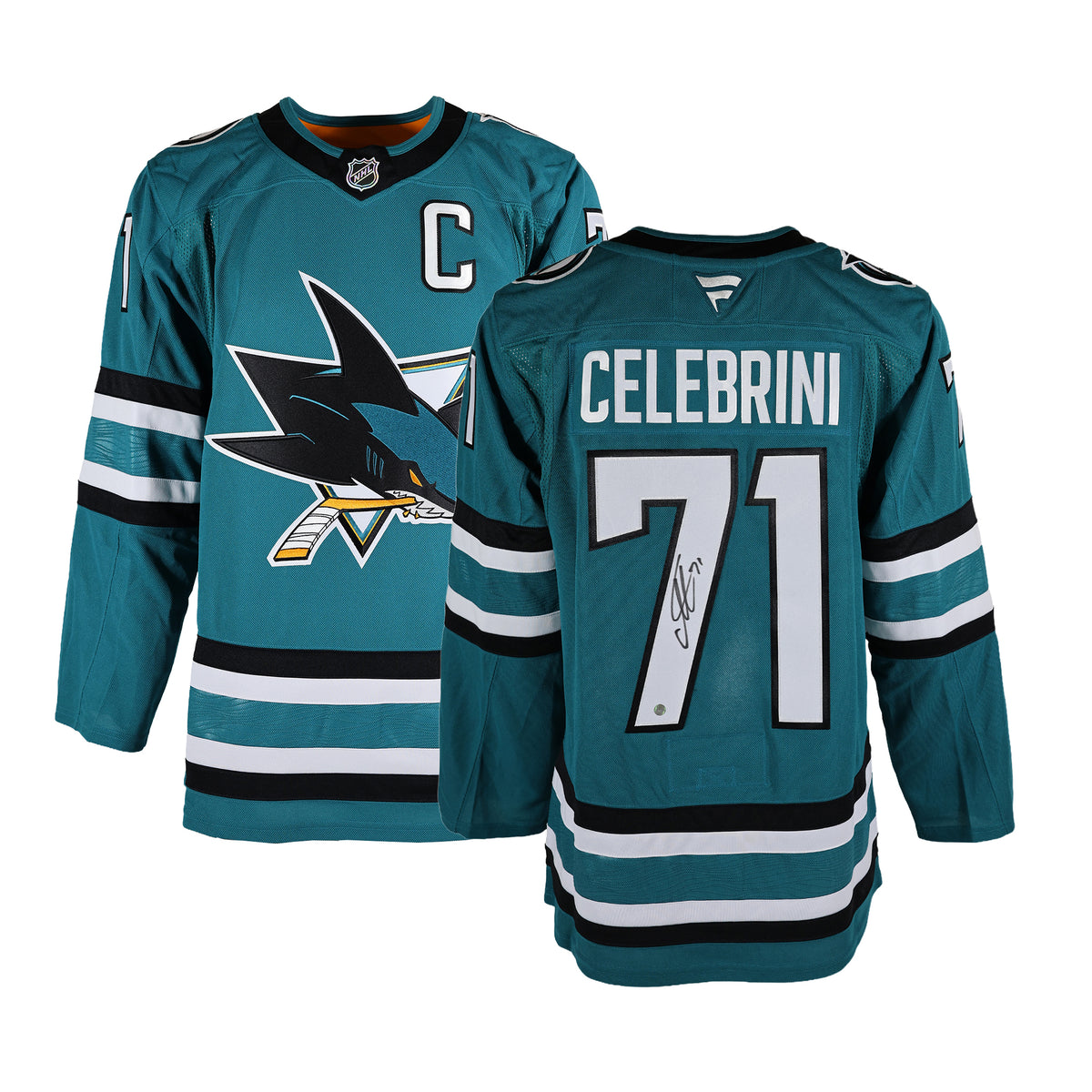 Macklin Celebrini Signed San Jose Sharks Home Fanatics Premium Jersey