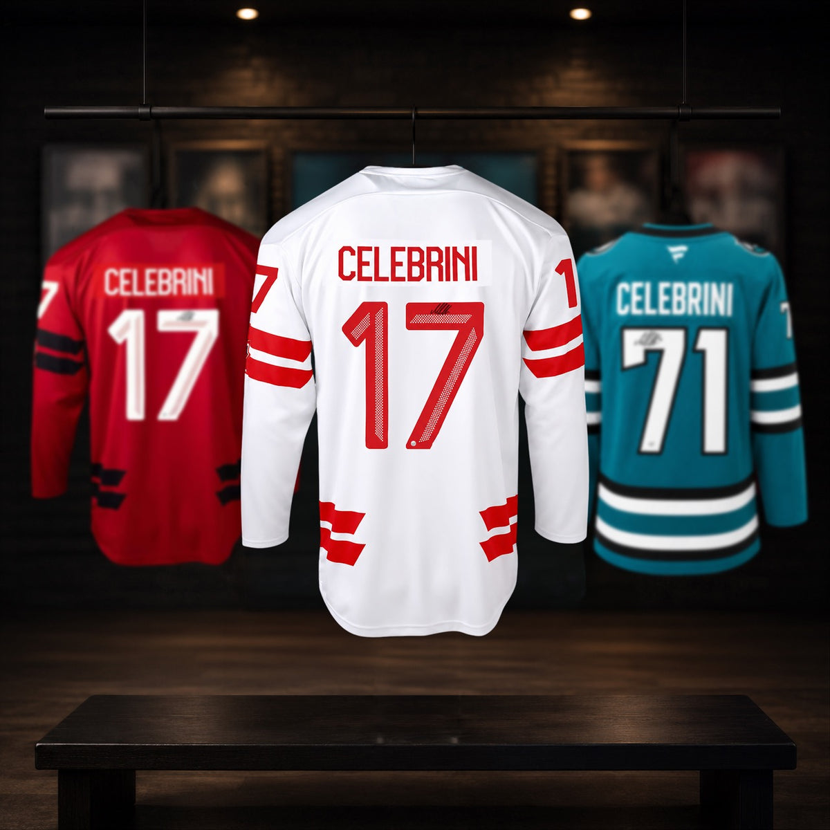 Macklin Celebrini Signed Hockey Canada 2026 Olympics White Bauer Replica Jersey