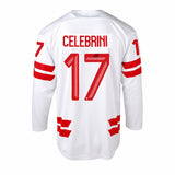 Macklin Celebrini signed Hockey Canada 2026 Olympics white jersey
