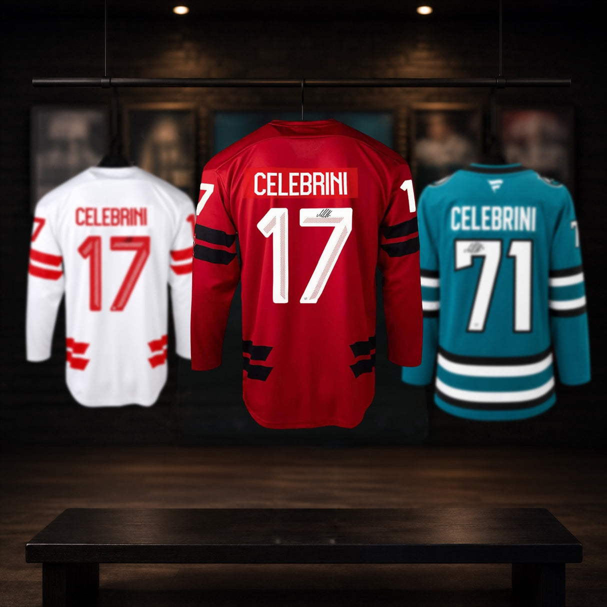 Macklin Celebrini Signed Hockey Canada 2026 Olympics Red Bauer Replica Jersey