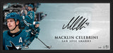 Macklin Celebrini signed framed oversize autograph hockey print