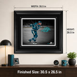 Macklin Celebrini Signed 16x20 Print Framed San Jose Sharks Action Shot (Limited Edition of 25)
