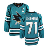 Macklin Celebrini signed San Jose Sharks teal Fanatics jersey - view 3