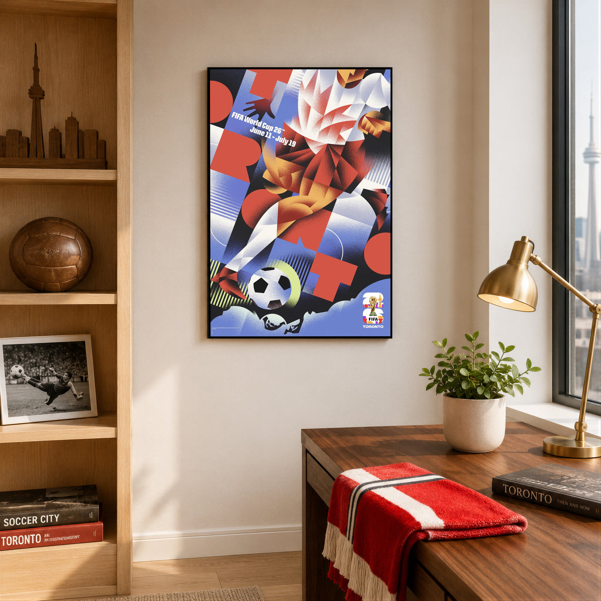 Toronto Host City Edition 13x19 Plaque 2026 Officially Licensed FIFA World Cup Poster - lifestyle 2