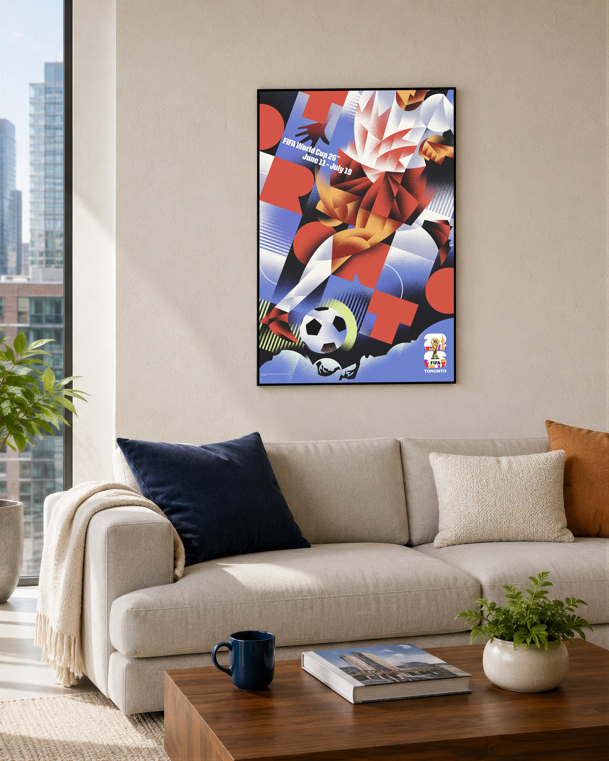 Toronto Host City Edition 13x19 Plaque 2026 Officially Licensed FIFA World Cup Poster - lifestyle 3