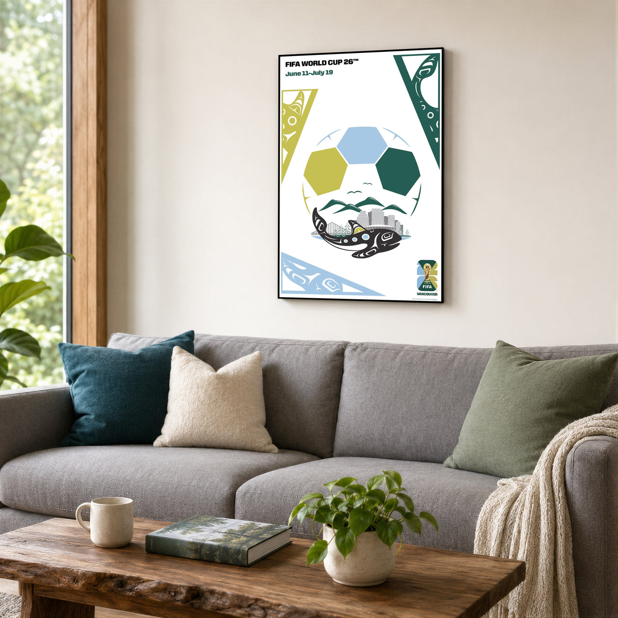 Vancouver City Edition 13x19 Plaque 2026 Officially Licensed FIFA World Cup Poster - lifestyle 3