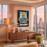 Atlanta FIFA World Cup 2026 Officially Licensed Framed Poster – Shadow Box Frame Behind Glass – Home View