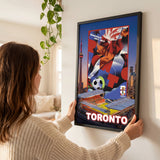 Toronto FIFA World Cup 2026 Officially Licensed Framed Poster – Shadow Box Frame Behind Glass – Indoor Hangin Wall