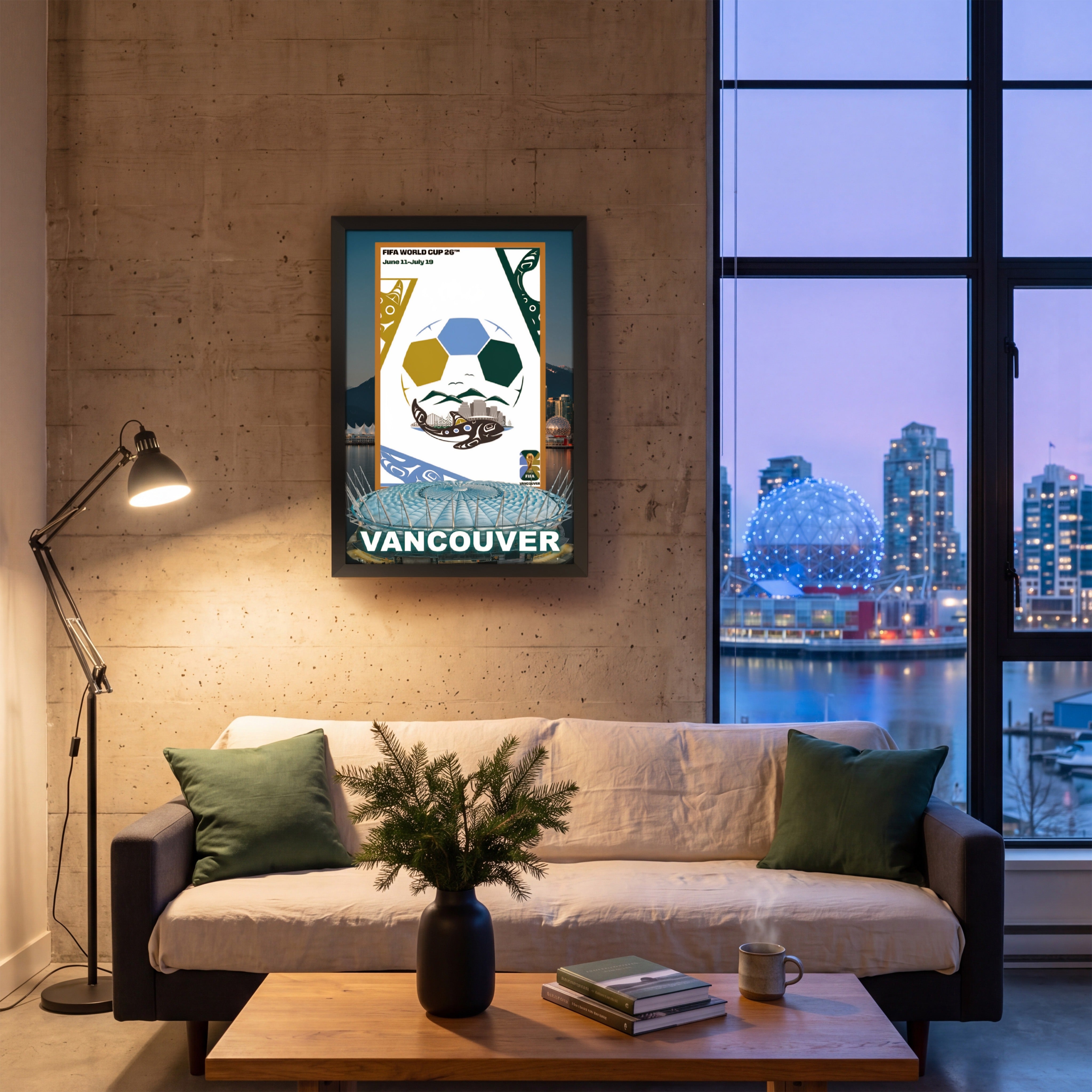 FIFA World Cup 2026 Vancouver Framed Poster - Canadian Host City