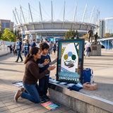 Vancouver FIFA World Cup 2026 Officially Licensed Framed Poster – Shadow Box Frame Behind Glass – Stadium Family Mother Son