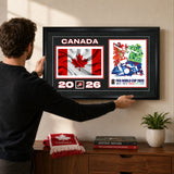 Team Canada 15x24 Frame 2026 Officially Licensed FIFA World Cup Poster w/ Flag - lifestyle 1