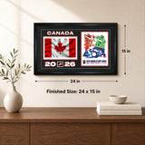 Team Canada 15x24 Frame 2026 Officially Licensed FIFA World Cup Poster w/ Flag - lifestyle 4