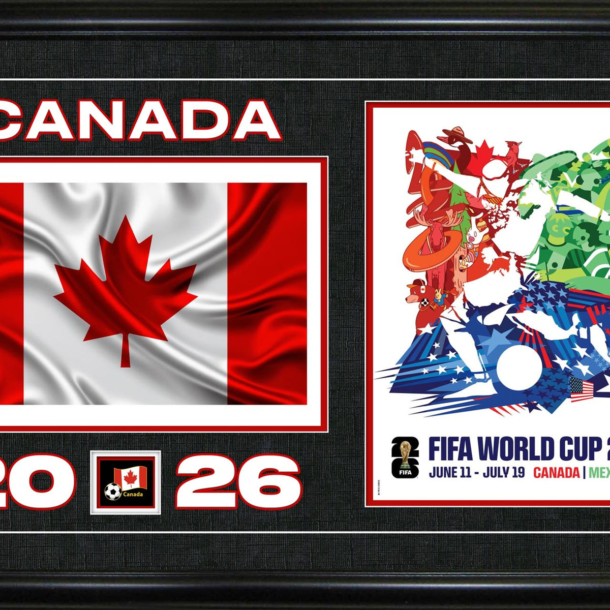 Team Canada 15x24 Frame 2026 Officially Licensed FIFA World Cup Poster ...