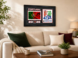 Team Portugal 15x24 Frame 2026 Officially Licensed FIFA World Cup Poster w/ Flag - lifestyle 3