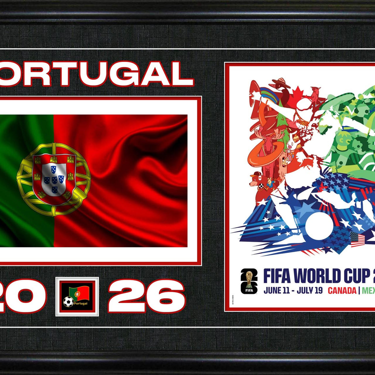 Team Portugal 15x24 Frame 2026 Officially Licensed FIFA World Cup Post ...