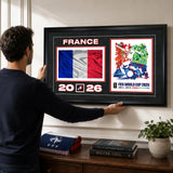Team France 15x24 Frame 2026 Officially Licensed FIFA World Cup Poster w/ Flag - lifestyle 1