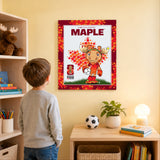 Maple the Moose 16x20 Plaque Officially Licensed 2026 FIFA World Cup Canada Mascot - lifestyle 1
