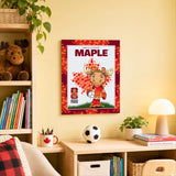 Maple the Moose 16x20 Plaque Officially Licensed 2026 FIFA World Cup Canada Mascot - lifestyle 2