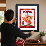Maple the Moose 16x20 Frame Officially Licensed 2026 FIFA World Cup Canada Mascot - lifestyle 1