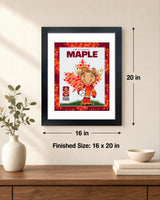 Maple the Moose 16x20 Frame Officially Licensed 2026 FIFA World Cup Canada Mascot - lifestyle 4