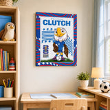 Clutch the Bald Eagle 16x20 Plaque Officially Licensed 2026 FIFA World Cup USA Mascot - lifestyle 2