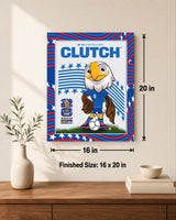 Clutch the Bald Eagle 16x20 Plaque Officially Licensed 2026 FIFA World Cup USA Mascot - lifestyle 4