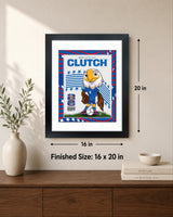 Clutch the Bald Eagle 16x20 Frame Officially Licensed 2026 FIFA World Cup USA Mascot - lifestyle 4