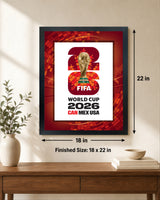 Canada Edition 18x22 Frame Officially Licensed 2026 FIFA World Cup Poster - lifestyle 4