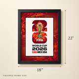 Canada Edition 18x22 Frame Officially Licensed 2026 FIFA World Cup Poster