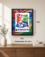 Canada/USA/Mexico Edition 18x22 Frame Officially Licensed 2026 FIFA World Cup Poster - lifestyle 4